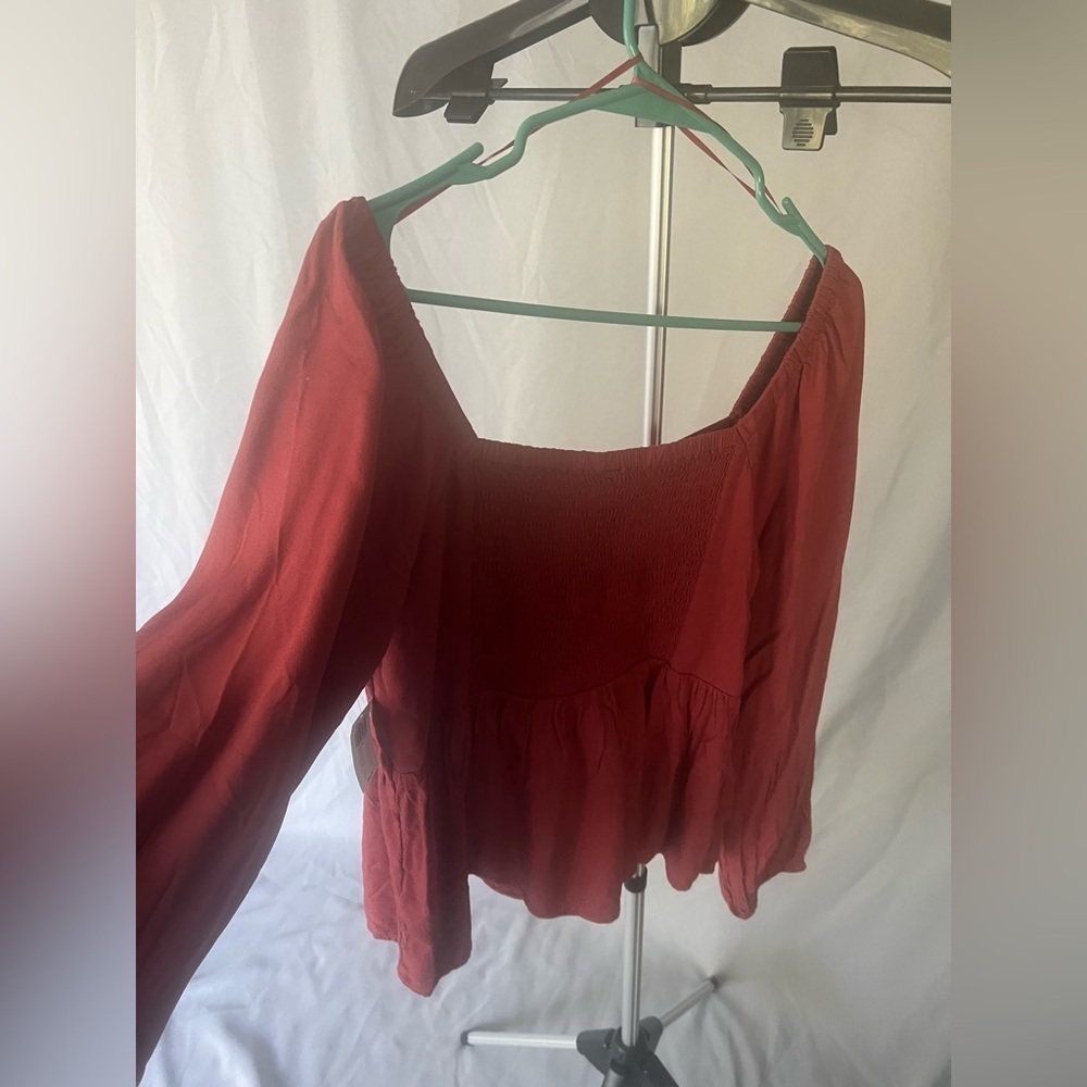 Women's RUST Long Sleeve Top - Picture 4 of 7